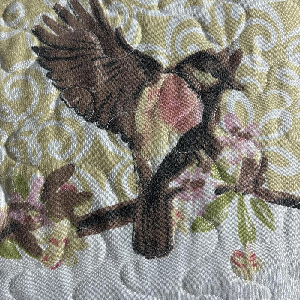 The Lakeside Collection Bird Whisper Bedding Quilted Full Size Comforter - Picture 4 of 8